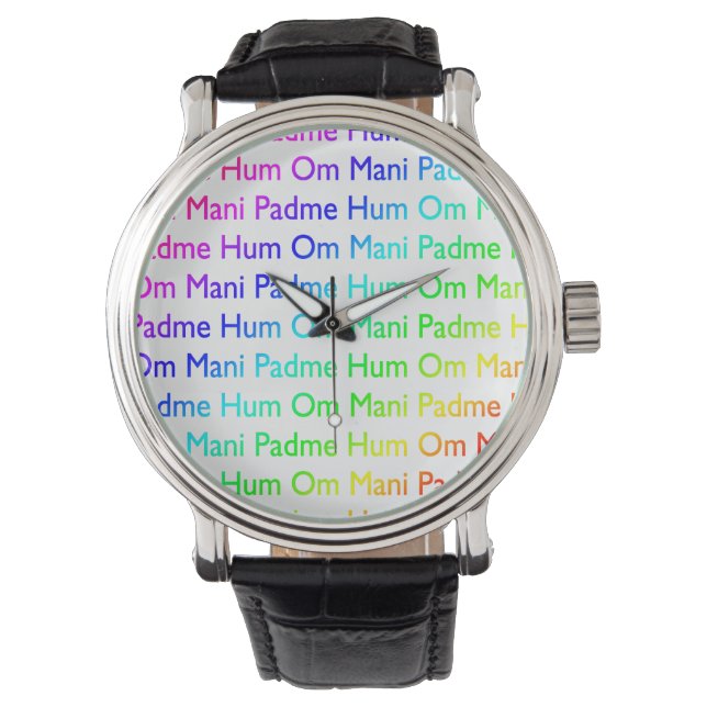 Om Mani Padme Hum Armbandsur (Framsida)
