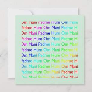 Om mani padme hum-inbjudan inbjudningar
