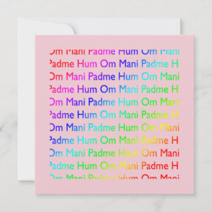 Om Mani Padme Hum-inbjudan Inbjudningar