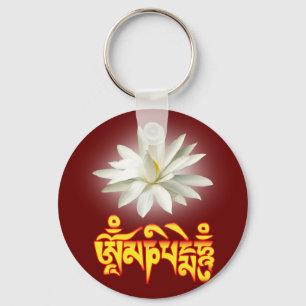 Om mani padme hum mantra nyckelring