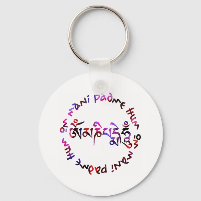 Om mani padme hum nyckelring (Framsida)
