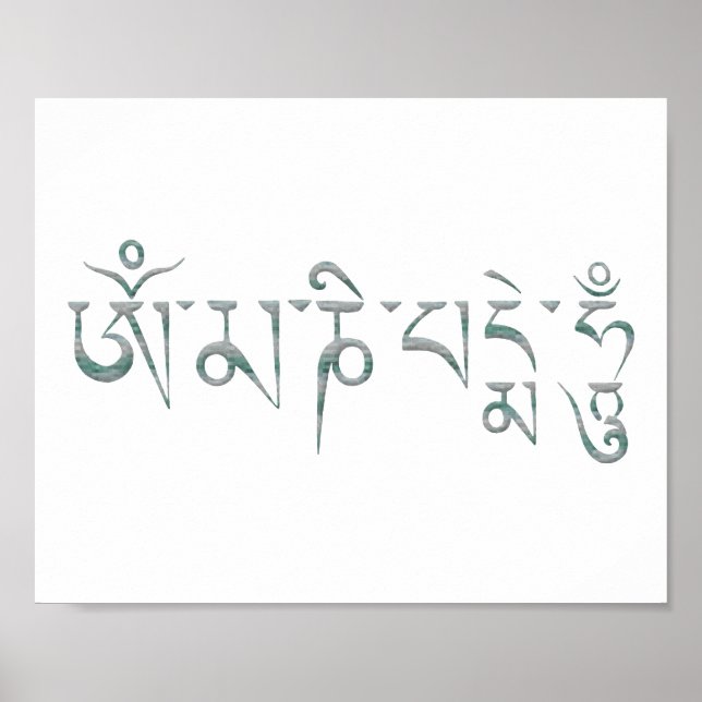 Om Mani Padme Hum Poster (Framsidan)