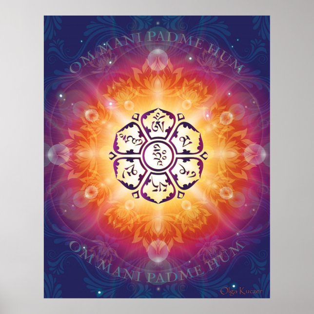 Om Mani Padme Hum Poster (Framsidan)