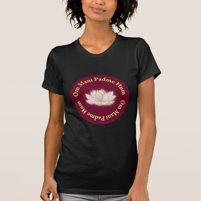 Om Mani Padme Hum T Shirt (Framsida)