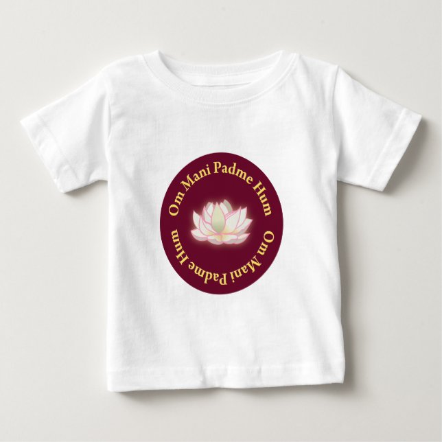 Om Mani Padme Hum T Shirt (Framsida)