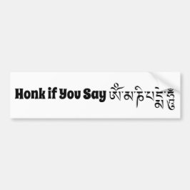 Om mani padme hum tibetansk buddhistisk mantra bildekal