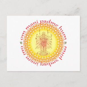 Om mani padme hum vykort