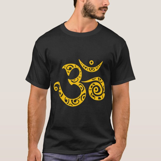 OM Mantra Buddhism Yoga T Shirt (Framsida)