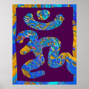 OM MANTRA - För fred Poster