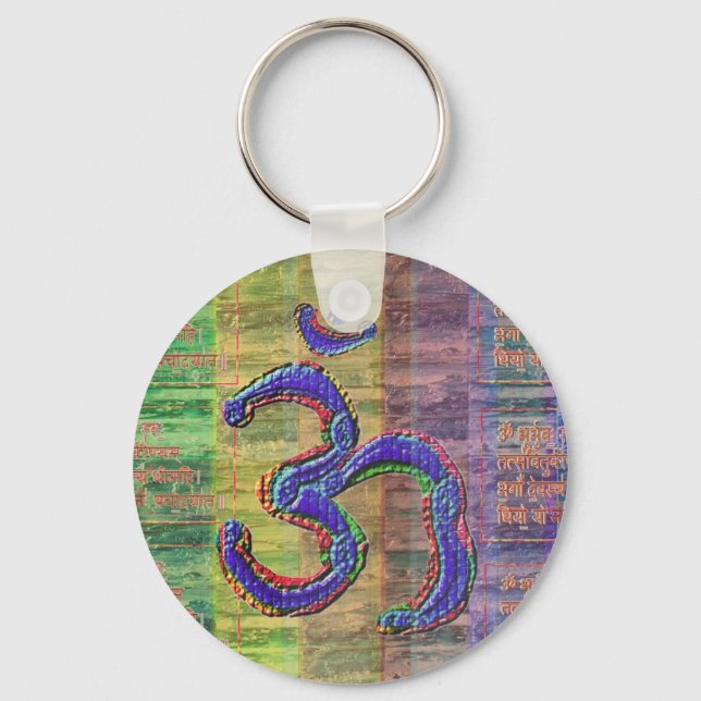 OM-Mantra Gayatri-Mantra Together Nyckelring (Framsida)