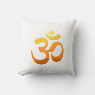 Om Mantra Symbol Asana Slappna av Meditation Yoga Kudde