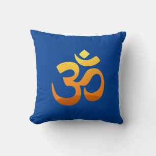 Om Mantra Symbol Asana Slappna av Meditation Yoga Kudde