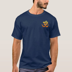 Om Mantra Symbol Meditation Asana Slappna av i Yog T Shirt