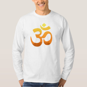 Om Mantra Symbol Yoga Asana Slappna av i Manar Whi T Shirt