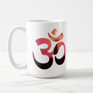 Om Mantra Symbol Yoga Meditation Inspirational Kaffemugg