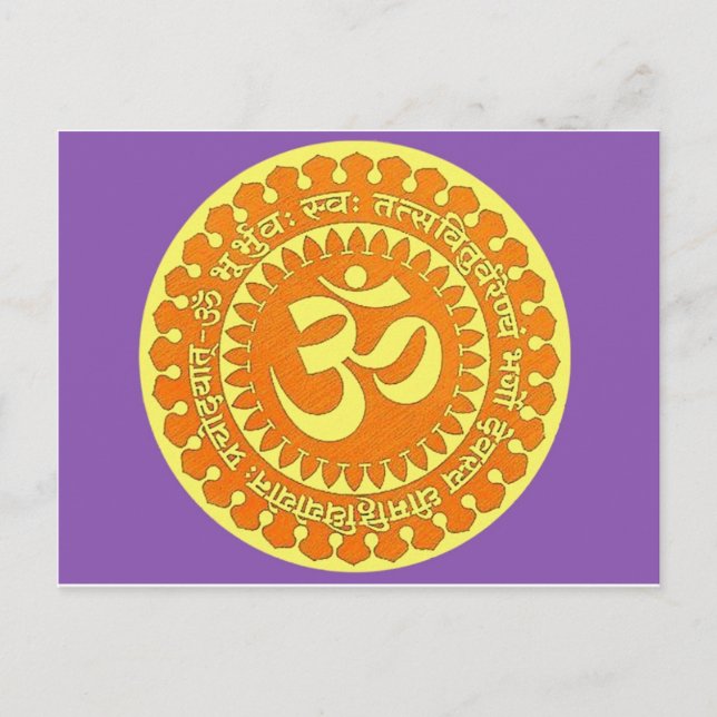 OM MANTRA VYKORT (Framsida)