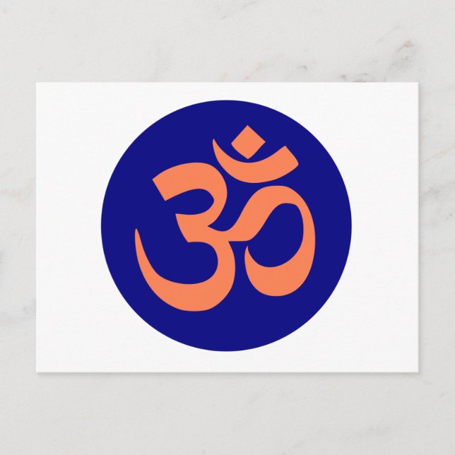 Om Mantra Yoga Vykort (Framsida)