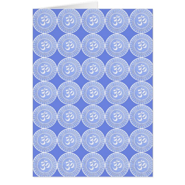 Om-Mantrasymbol: OMMANTRA Hälsningskort (Framsidan)