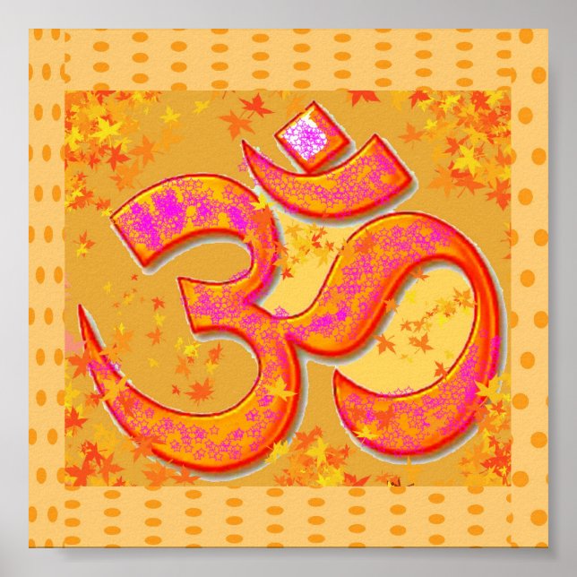 OM Mantrasymbol: OMMANTRA Poster (Framsidan)