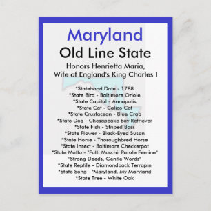 Om Maryland Vykort