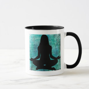 Om Meditation Yoga Woman Coffee Mugg