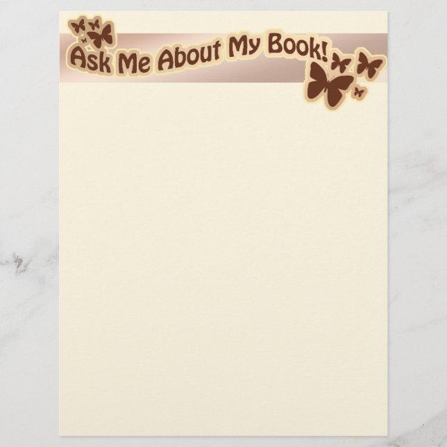 Om min Bok Brown Reklamblad (Framsidan)