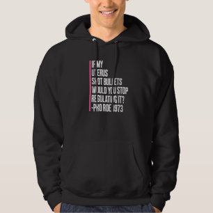 Om Min Livmoder Sköt Kulor Roe Hoodie