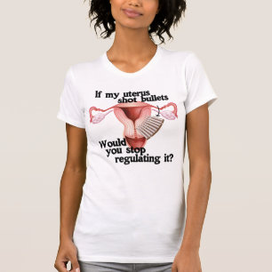 Om min livmoder sköt kulor t shirt