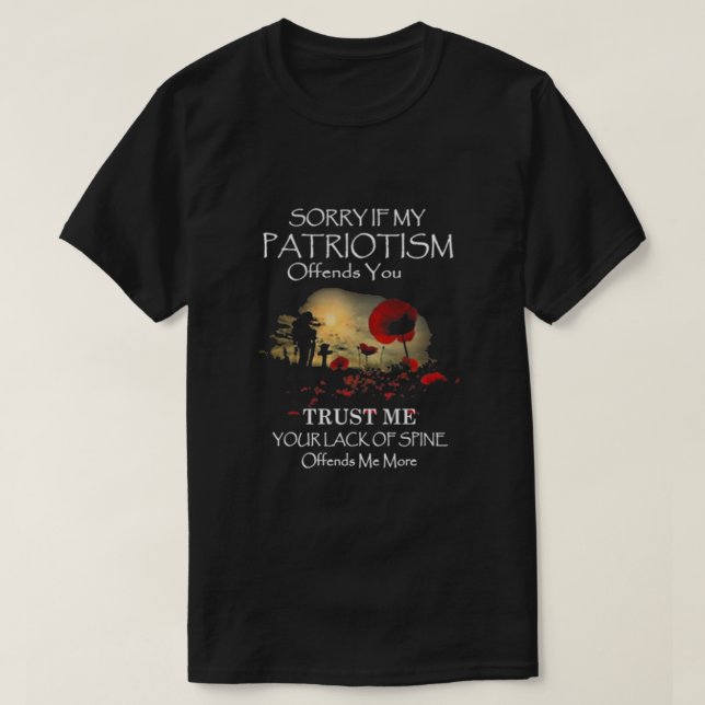 Om min patriotism t shirt (Design framsida)