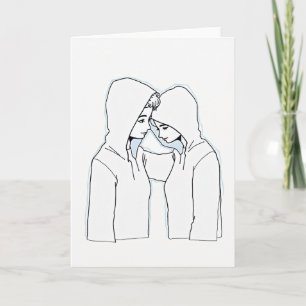 Öm minimalist kärlekskort kort