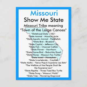 Om Missouri Vykort