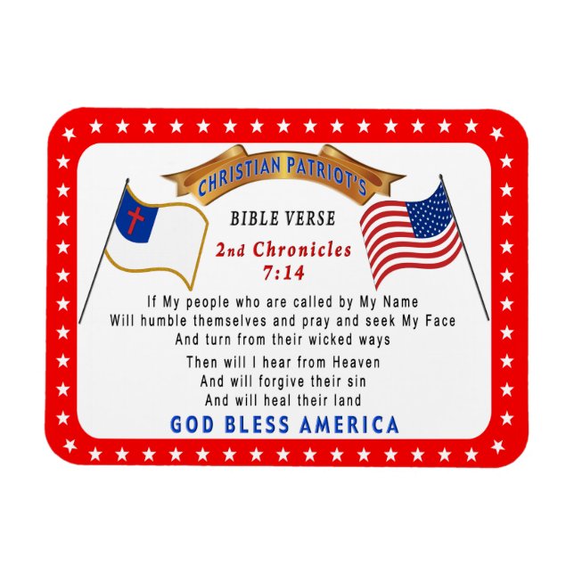 Om mitt folk ska ödmjuka sig själva, Verse Magnet (Horisontell)