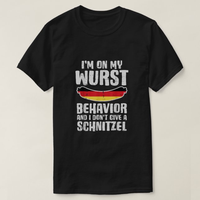 Om mitt västerländska beteende Dont Ge Schnitzel F T Shirt (Design framsida)