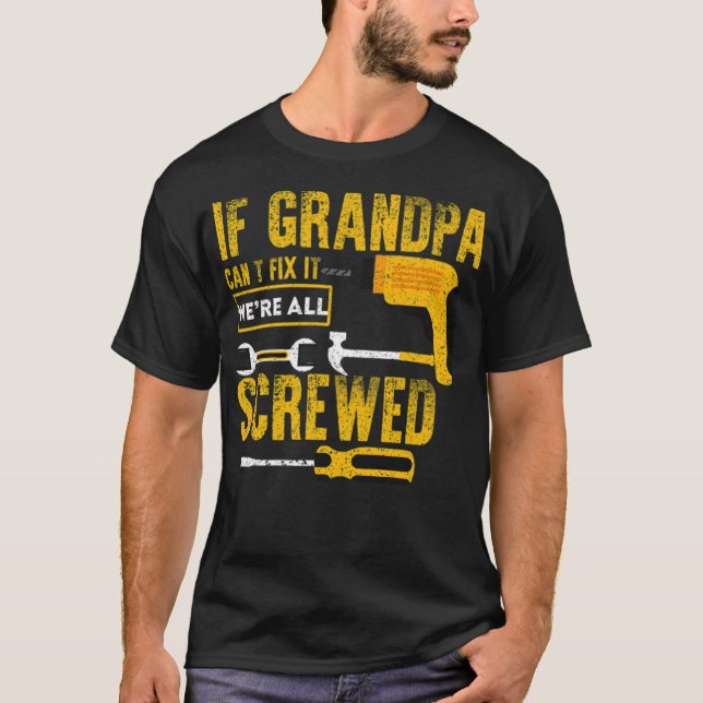 Om morfar cant fixerar honnamn t shirt (Framsida)