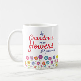 Om mormor var blommor skulle jag Plocka dig Kaffemugg