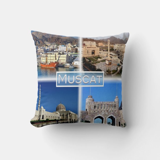OM Muscat - Harbour - Central Business District - Kudde (Framsida)