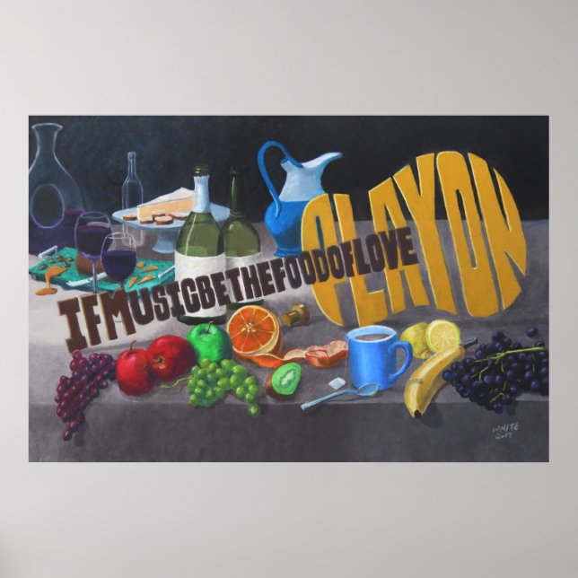 Om musik är Kärlek mat Poster (Framsidan)