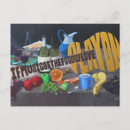 Om musik är Kärlek mat Vykort