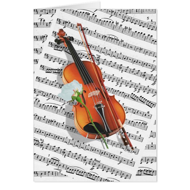 Om musik är maten av kärlek hälsningskort (Framsidan)