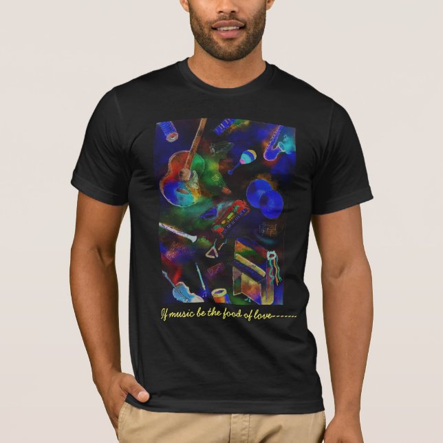 Om musik är maten av kärlek--- t-shirt (Framsida)