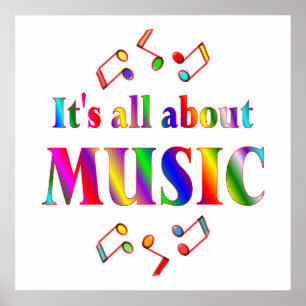 Om musik poster