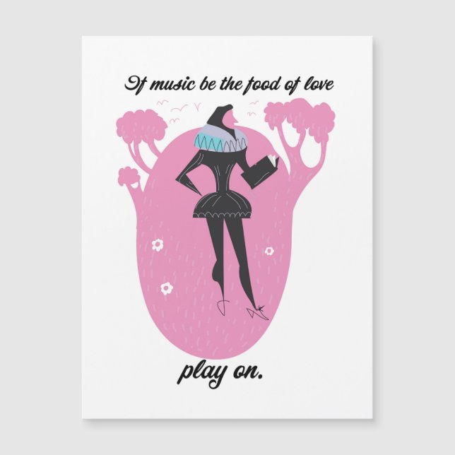 Om musiken är maten i kärlek spelar på (Framsida)