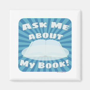 Om My Bok Author Promo Design Magnet