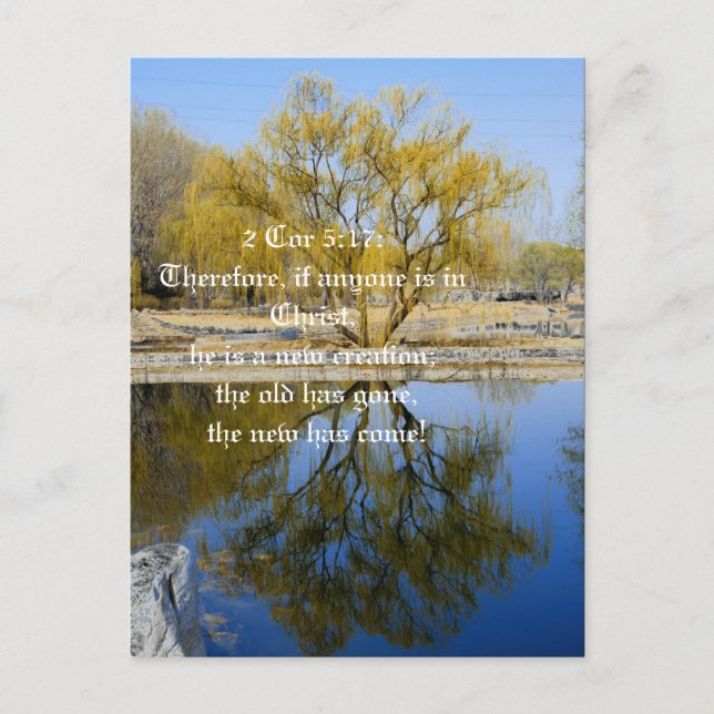 Om någon är i Kristus, vykort (Framsida)