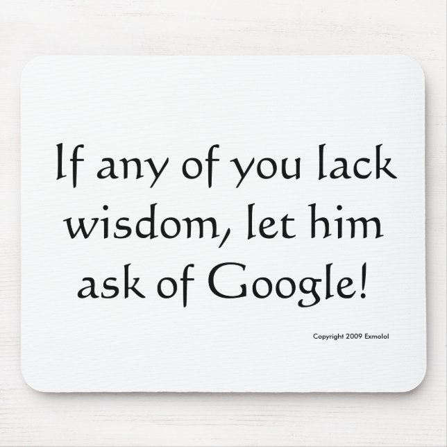 Om någon manbristvishet, l5At honom frågar av Musmatta (Framsidan)