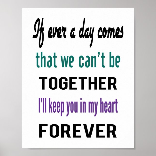 Om någon någonsin Poster (standard bild ram storle (Framsidan)