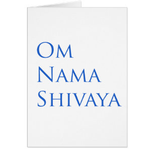 Om Nama Shivaya Hälsningskort