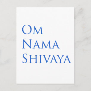 Om Nama Shivaya Vykort