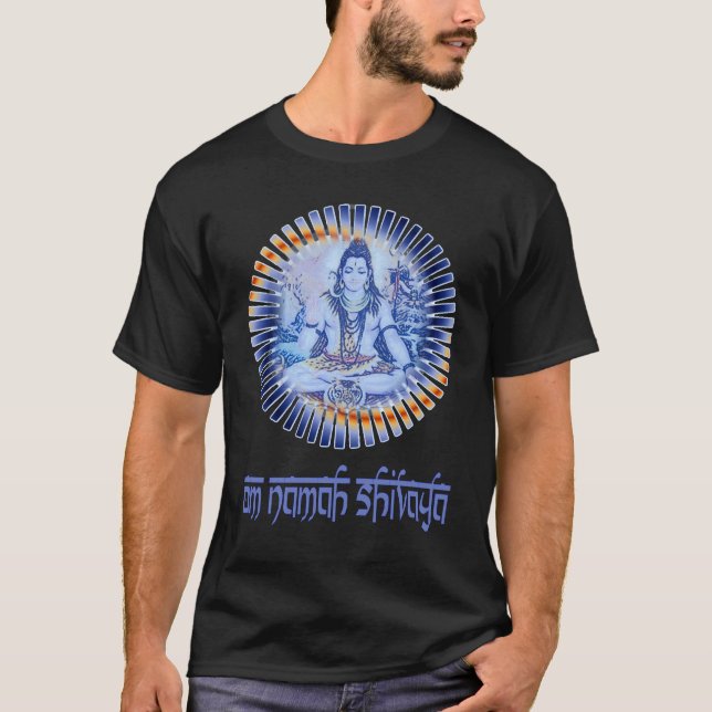 Om Namah Shivaya (ljus bokstäver) Tröja (Framsida)