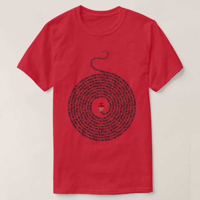 Om Namah Shivaya x108 Mala Kundalini T Shirt (Design framsida)